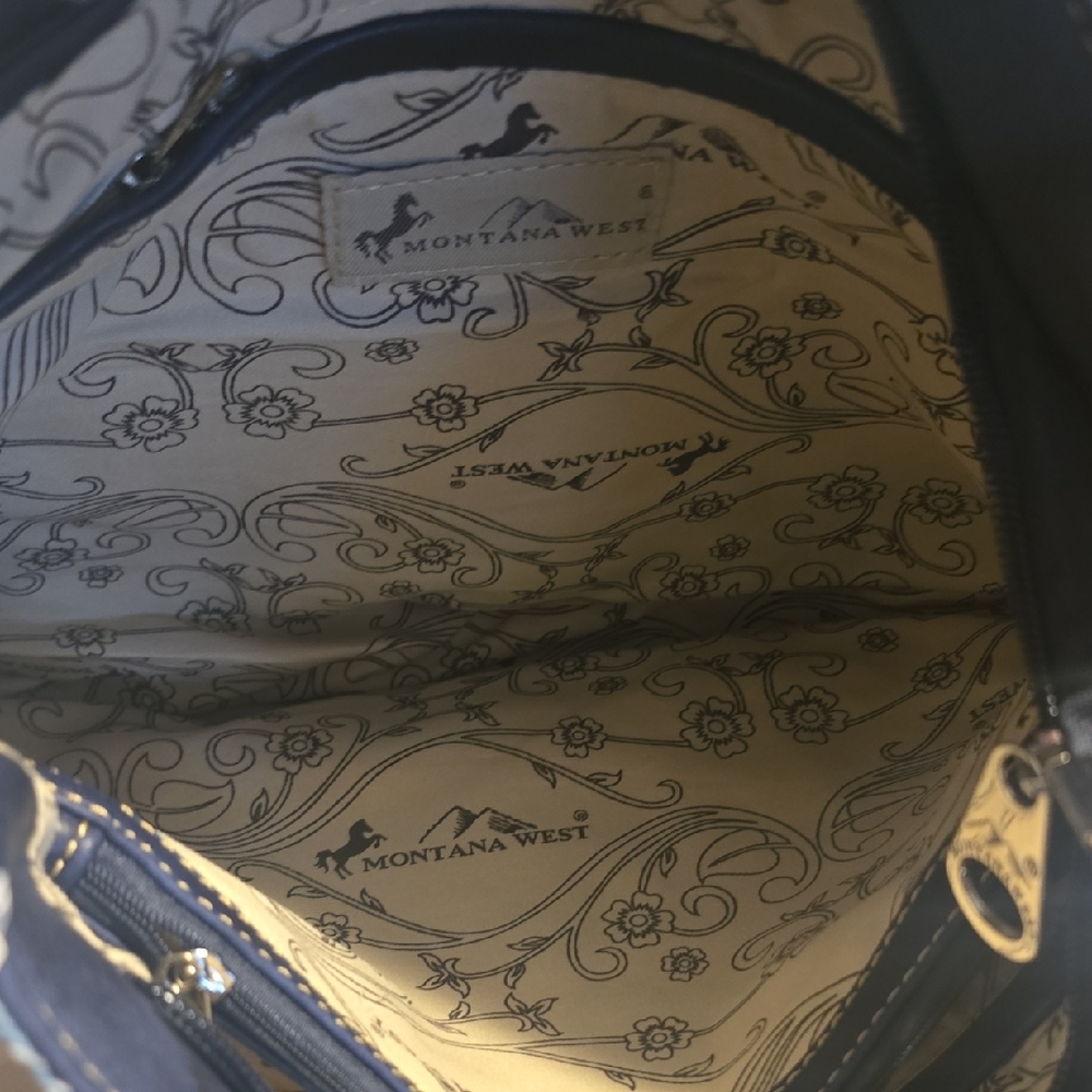 American Flag Denim Shoulder Bag - Picture 8 of 12